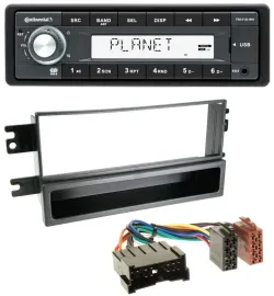 Continental USB MP3 AUX 1DIN Autoradio für Kia Cerato (bis 2007)