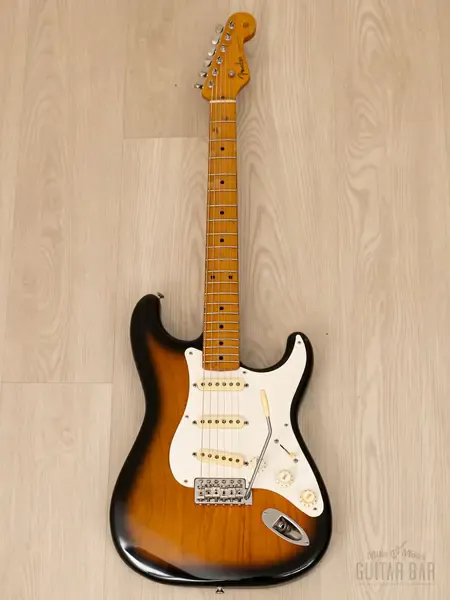 Электрогитара Fender Custom Edition 1954 Stratocaster ST54-75RV SSS Sunburst w/gigbag Japan 1993