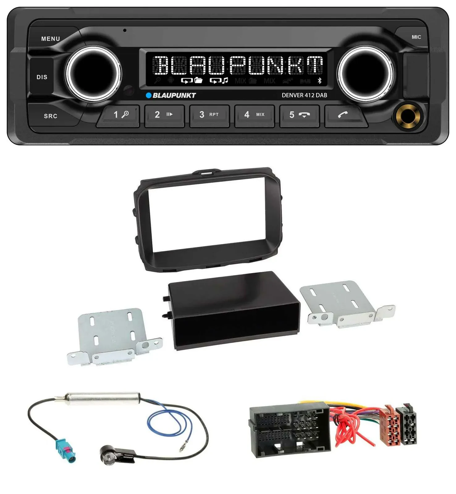Blaupunkt Bluetooth DAB MP3 USB Autoradio für Alfa Romeo Giulietta 940 Facelift