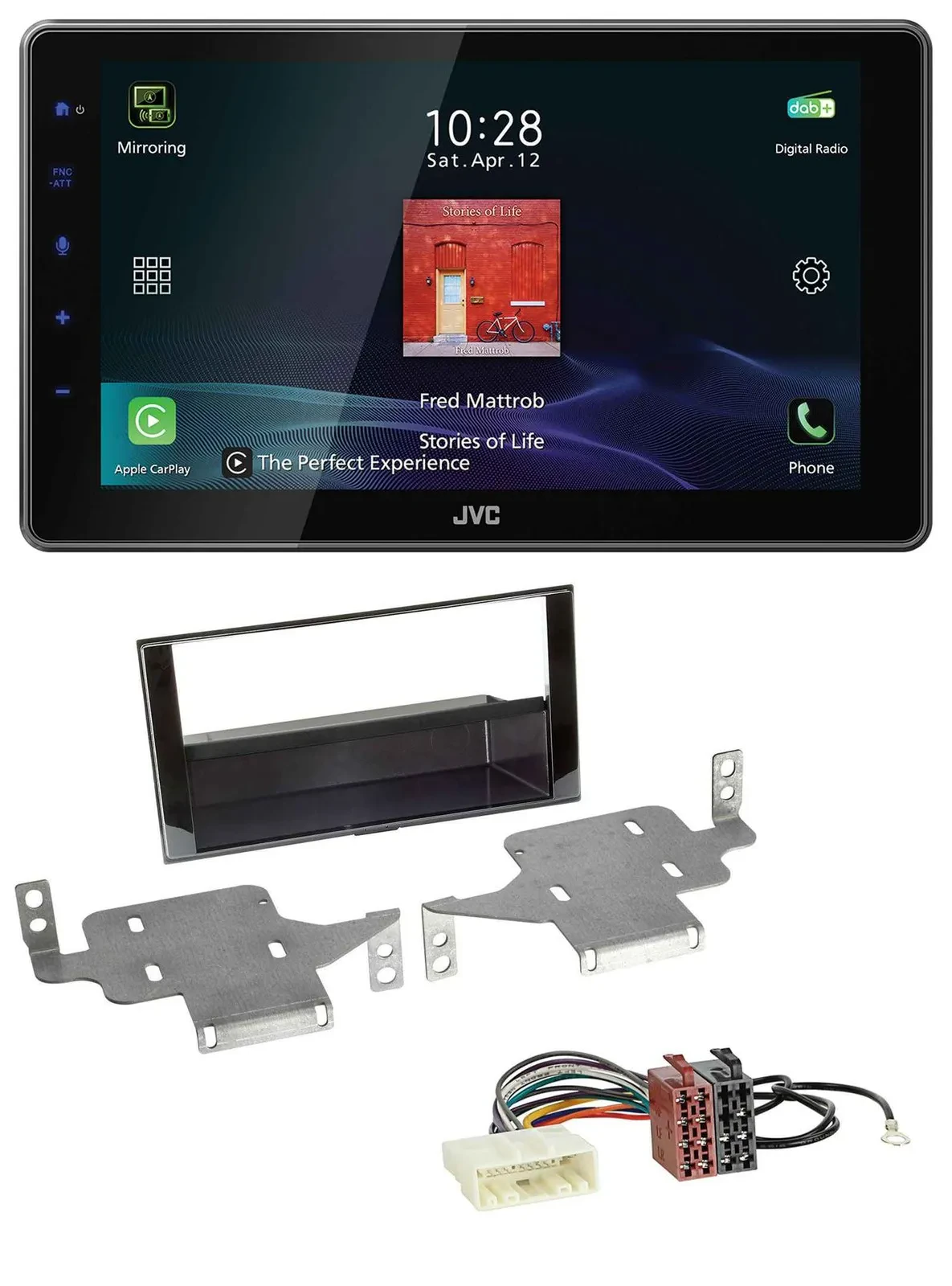 JVC DAB MP3 Bluetooth USB Autoradio für Nissan Juke (ab 2014)