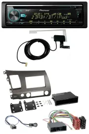 Pioneer MP3 AUX CD USB DAB Autoradio für Honda Civic Hybrid FD3 06-10 anthrazit