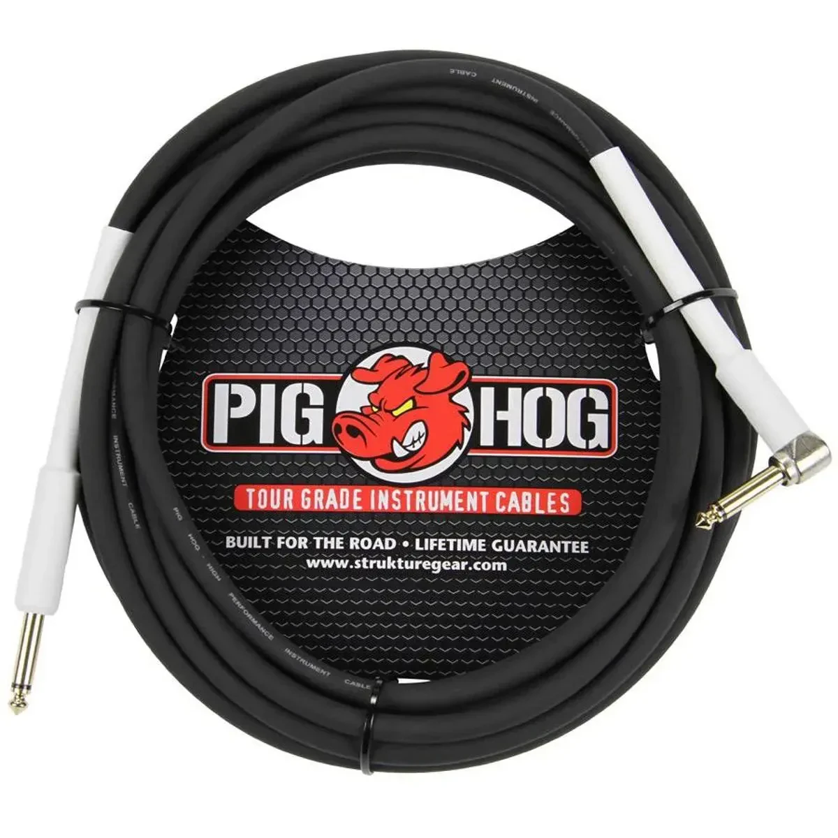 Инструментальный кабель Pig Hog PH10R Black 3 м