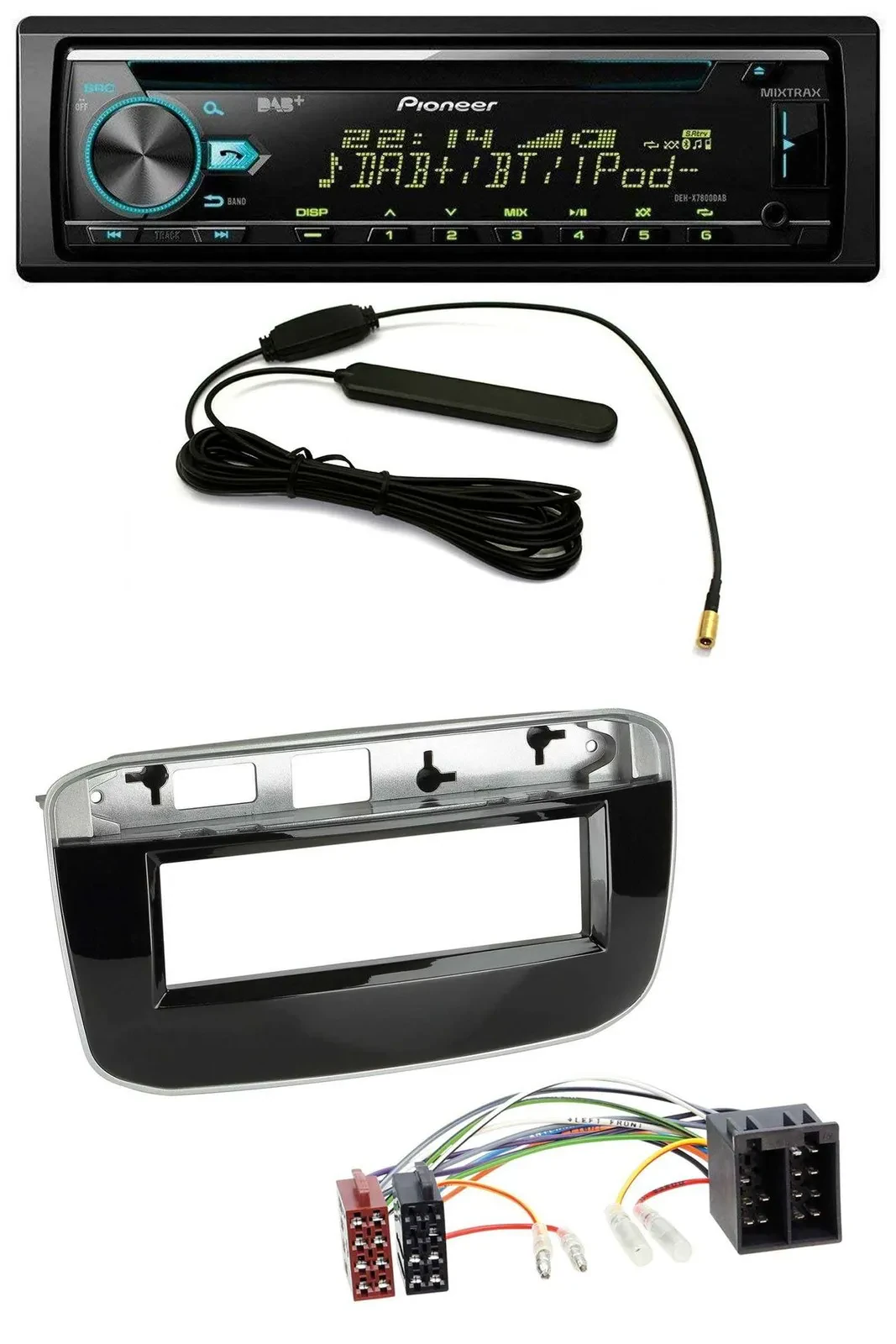 Автомагнитола для Fiat Punto/Punto Evo (с 2011) Pioneer CD/MP3/USB/AUX/DAB