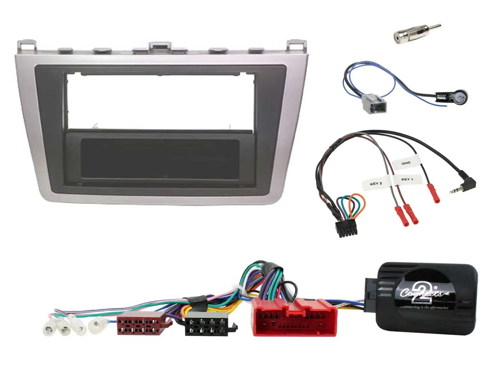 Einbauset Lenkradadapter DIN Autoradio für Mazda 6 (2010-2012)