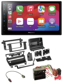Pioneer DAB USB MP3 Bluetooth 2DIN Autoradio für BMW 3-er E46 2002-2006 1 Schalt