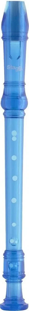 Блокфлейта STAGG Sopran Kunststoff Blau Deutsch Doppelloch