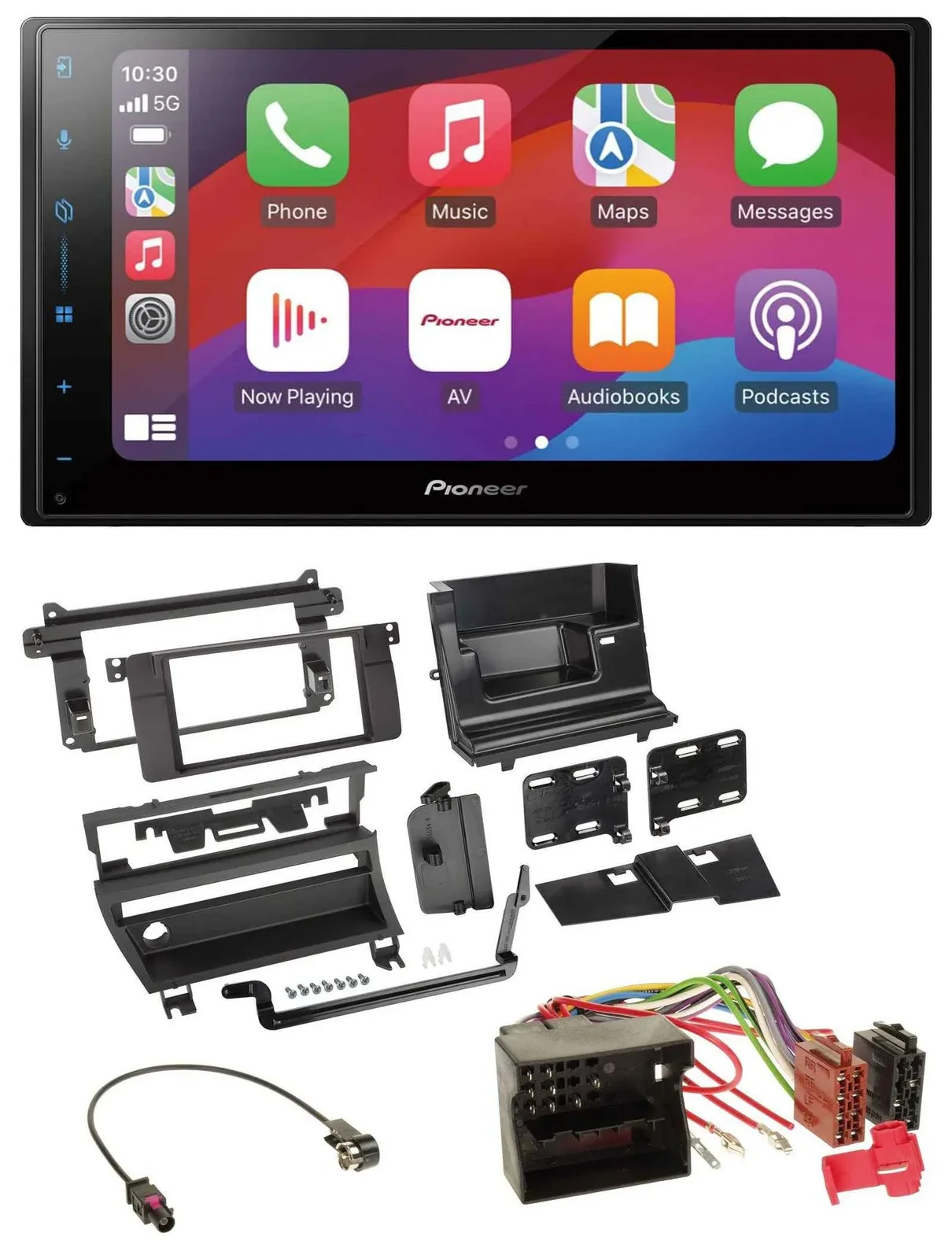 Pioneer DAB USB MP3 Bluetooth 2DIN Autoradio für BMW 3-er E46 2002-2006 1 Schalt