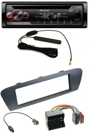 Pioneer CD USB AUX DAB MP3 Autoradio für Renault Scenic (ab 12) - grau