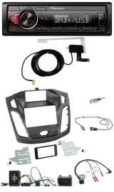 Автомагнитола для Ford Focus DYB (2011–2014) Pioneer 1DIN, MP3, DAB, USB, поддержка управления с руля