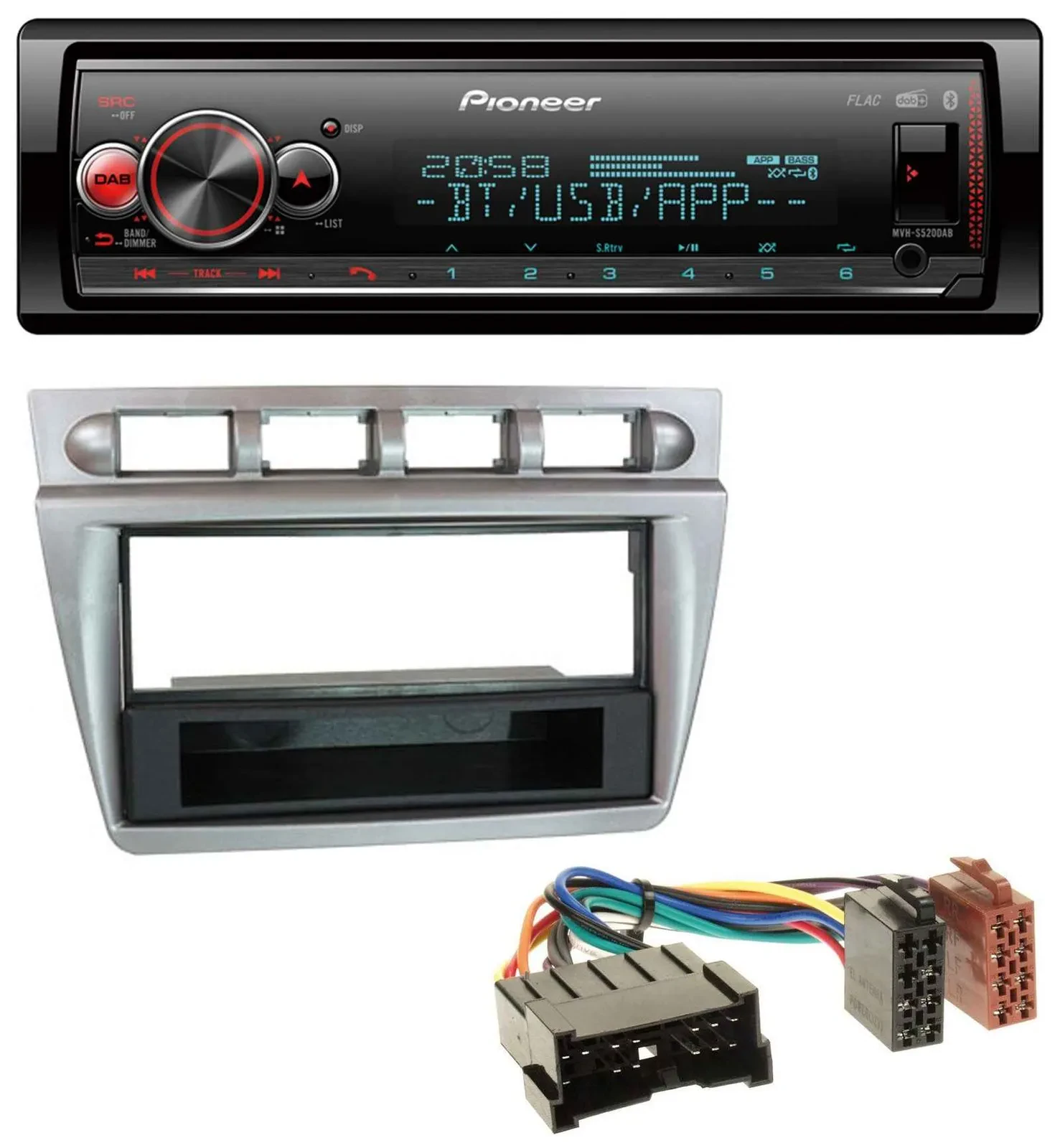 Автомагнитола Pioneer Bluetooth USB MP3 DAB для Kia Picanto (2004–2007)
