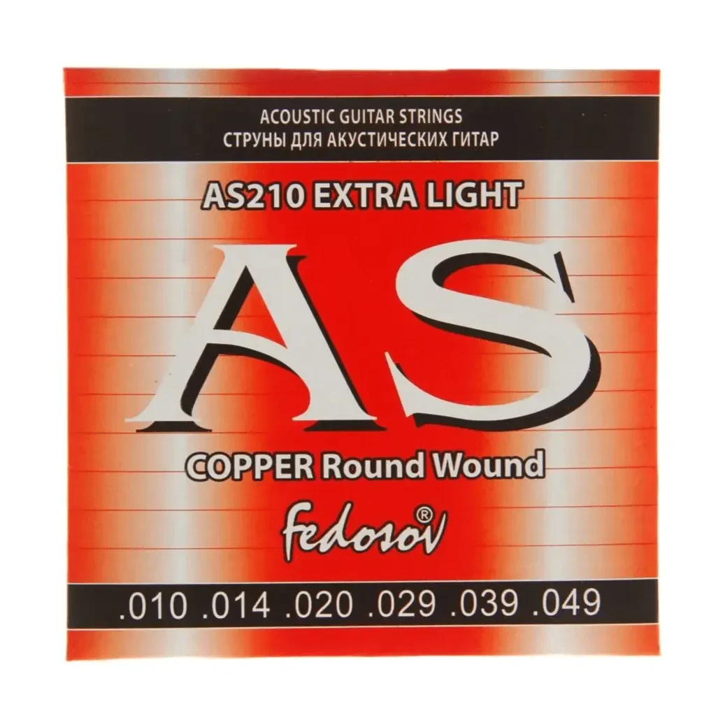 Струны для акустической гитары Fedosov AS210 Copper Extra Light 10-49