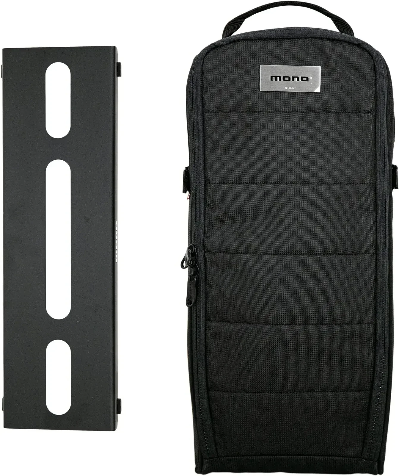 MONO LITE+ Pedalboard, 18" x 5.7" w/ TICK+ 2.0 Accessory Case 2.0, Black