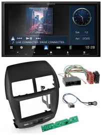 Kenwood Bluetooth 2DIN USB DAB MP3 Autoradio für Mitsubishi ASX 2010-2014