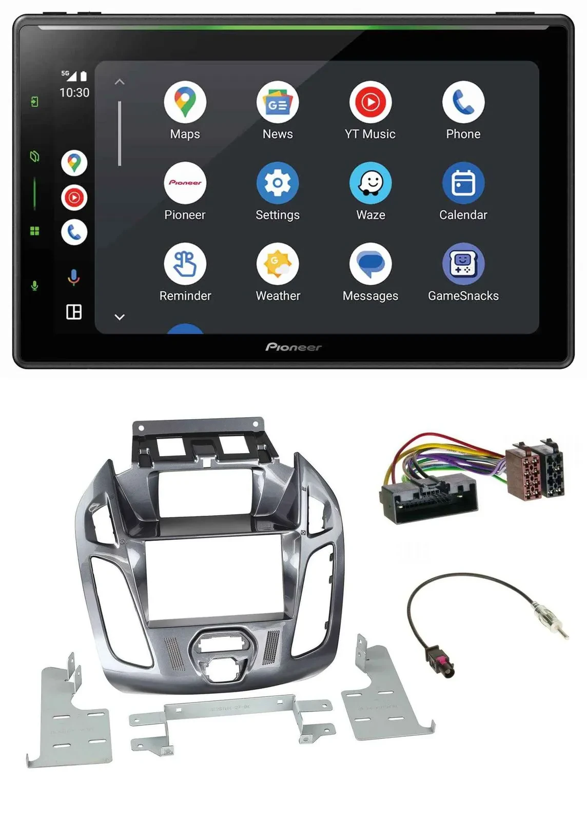 Pioneer 2DIN MP3 USB Bluetooth DAB Autoradio für Ford Transit Connect mit Displa