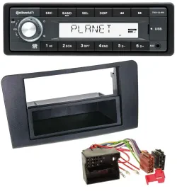 Continental USB MP3 AUX 1DIN Autoradio für Mercedes ML (ab 2006)
