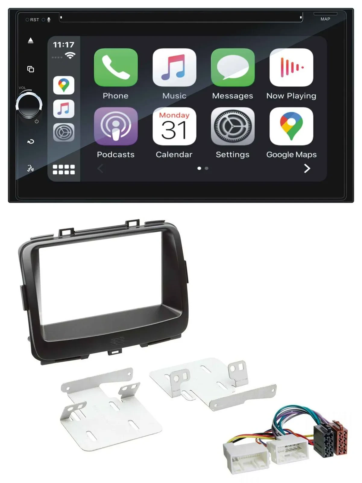 Blaupunkt 2DIN Bluetooth DAB USB DVD MP3 Autoradio für Kia Carens 4 RP ab 2013