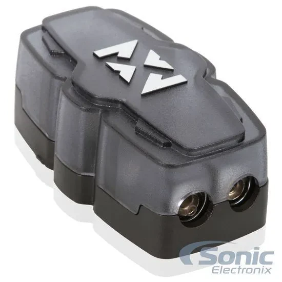 NVX XFDBU2 Fused Distribution Block w/ One 1/0 AWG Input + Two 4/8 AWG Outputs