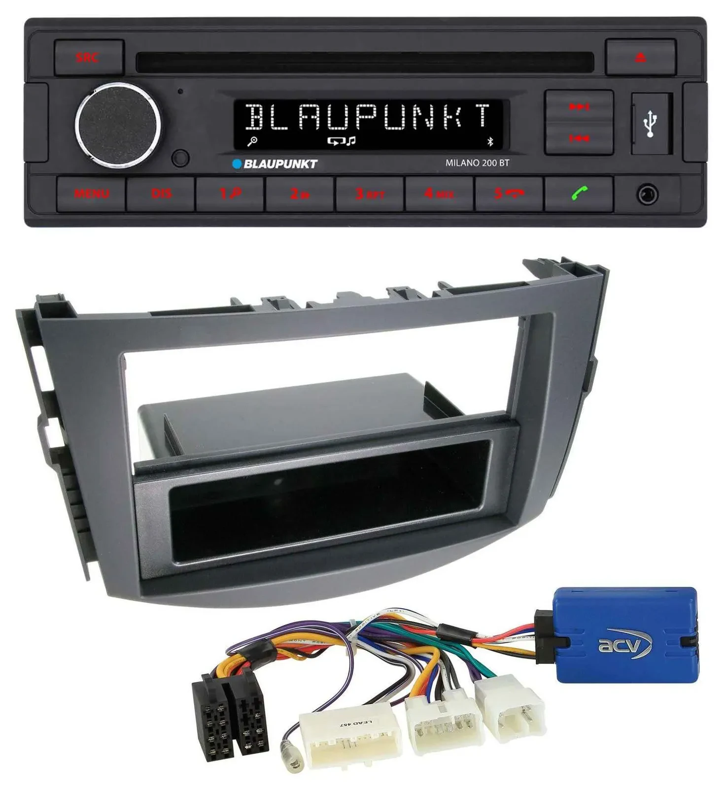 Автомагнитола для Toyota RAV4 (2011–2013) Blaupunkt MP3 USB CD Bluetooth AUX, 28-pin