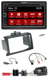 Blaupunkt Bluetooth DAB 2DIN USB DVD Lenkrad Autoradio für Hyundai i20 09-12 sch