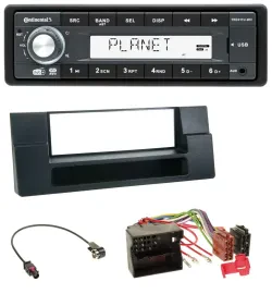 Continental MP3 AUX USB DAB 1DIN Autoradio für BMW X5 E53 5er E39 Quadlock Ablag