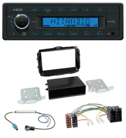 VDO AUX Bluetooth USB MP3 Autoradio für Alfa Giulietta ab 2013 ISO piano-schwarz