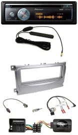 Автомагнитола Pioneer CD USB Bluetooth DAB для Ford Galaxy/C-Max/Focus (с 2007), поддержка управления с руля