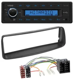 VDO AUX 1DIN MP3 USB Autoradio für Peugeot 206 (ab 1998)