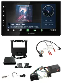 Автомагнитола для Chevrolet Cruze (с 2016) Kenwood Bluetooth, USB, DAB, совместима с кнопками на руле, черный глянец (Piano Black)