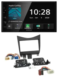 Kenwood Bluetooth MP3 DAB USB 2DIN Autoradio für Honda Accord 02-08 schwarz
