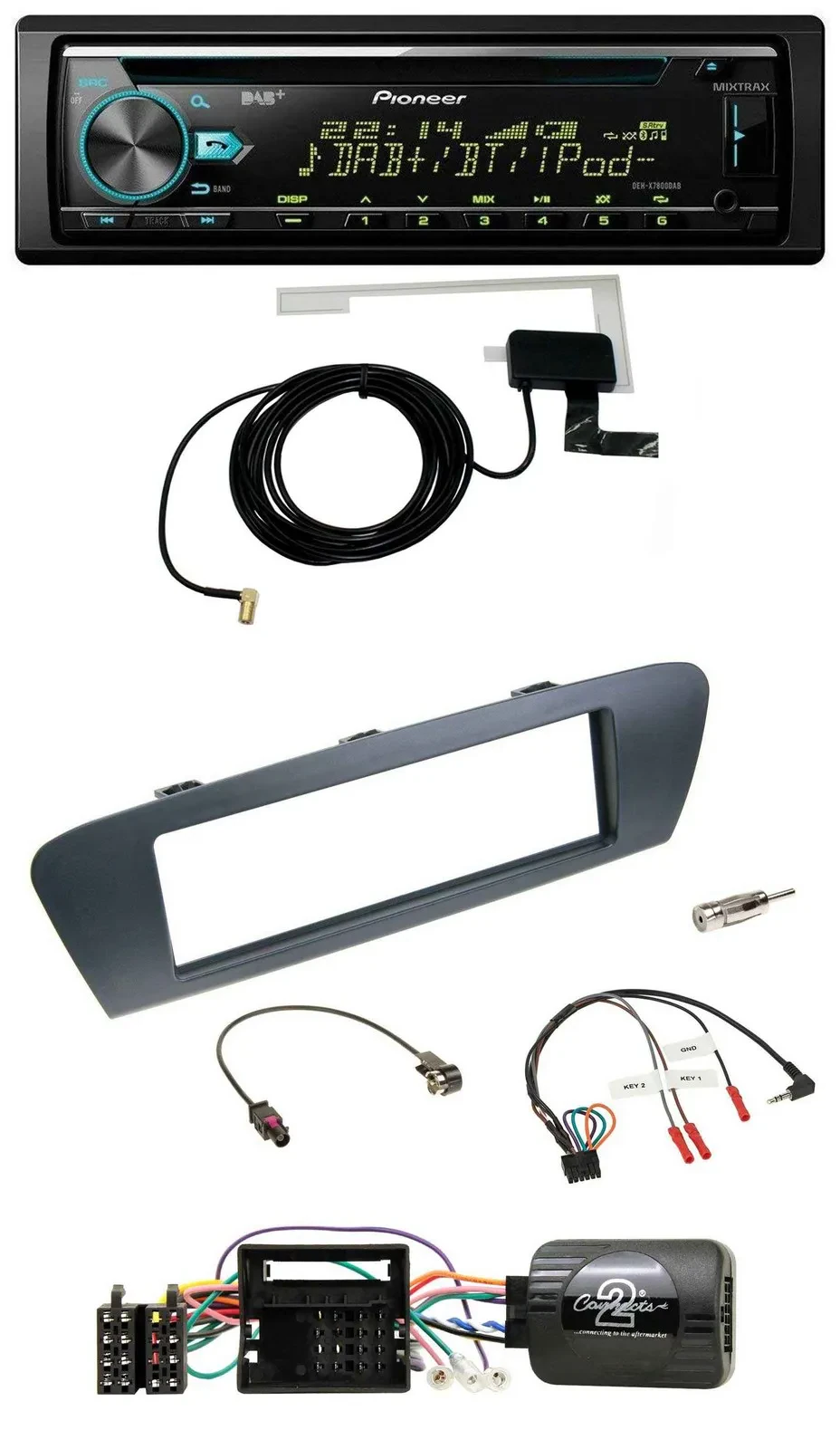 Автомагнитола для Renault Grand Scenic (с 2009) Pioneer CD, USB, DAB, MP3