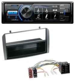 Автомагнитола для Alfa Romeo 147/GT JVC Bluetooth MP3 USB DAB, антрацит, с карманом