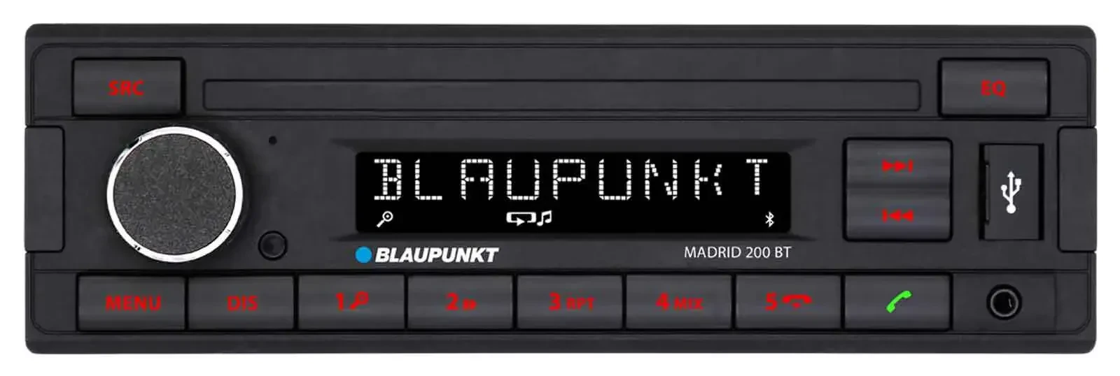 Blaupunkt Madrid 200 BT MP3-Autoradio mit Bluetooth USB AUX-IN