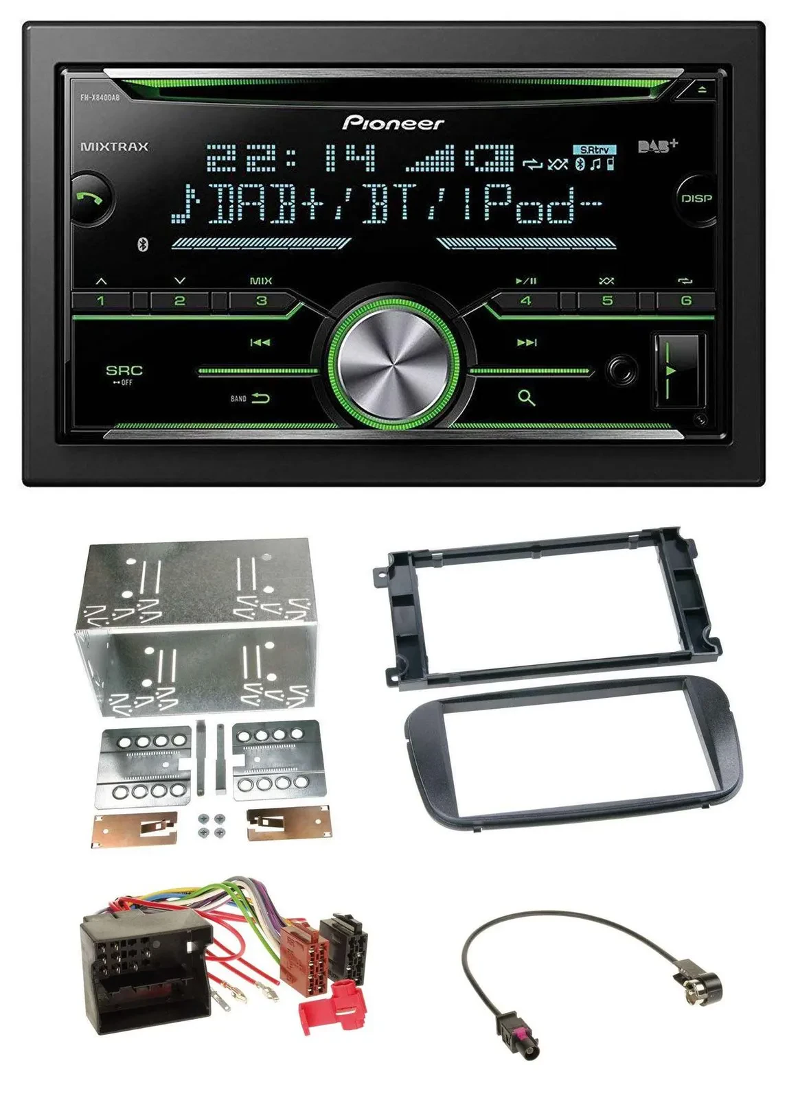 Автомагнитола для Ford C-Max/Galaxy/Focus Pioneer 2DIN Bluetooth DAB USB CD MP3