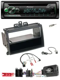 Автомагнитола Pioneer USB MP3 DAB CD для Hyundai i20 2009–2011, совместимая с управлением на руле, черная
