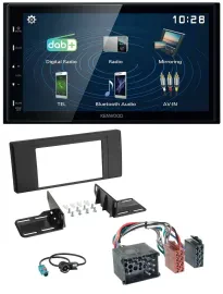 Kenwood 2DIN Bluetooth MP3 USB DAB Autoradio für BMW X5 (E53 2000 2002)