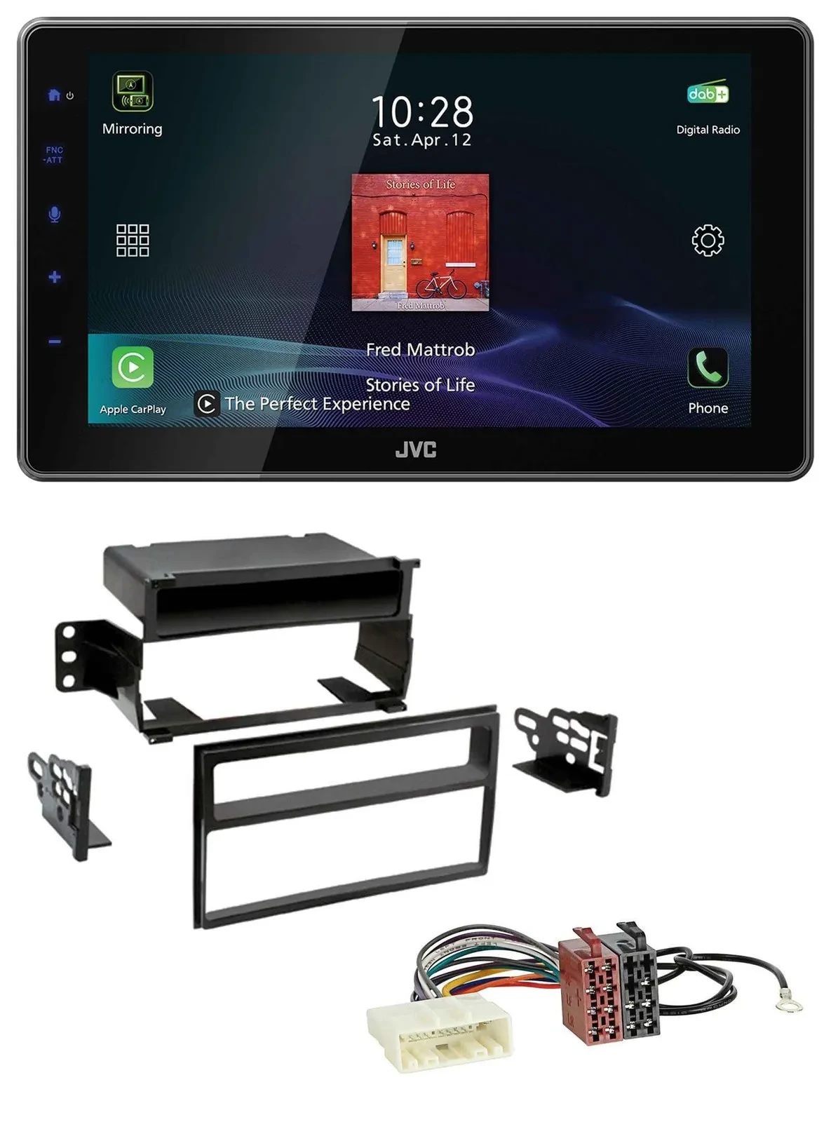 JVC DAB MP3 Bluetooth USB Autoradio für Nissan Versa / Tiida (ab 2007)