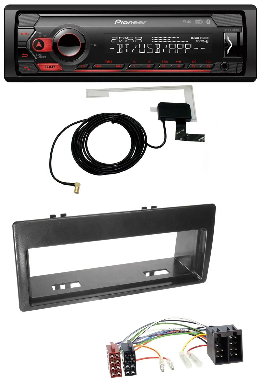 Pioneer DAB USB MP3 Bluetooth Autoradio für Citroen Xantia (1999-2003)