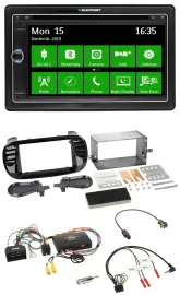 Blaupunkt Bluetooth 2DIN Lenkrad DAB USB TMC Navigation für Fiat 500 2014-2015 s