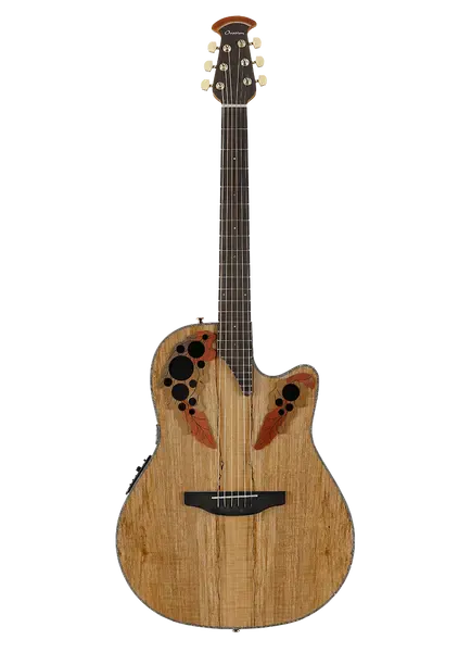 Электроакустическая гитара Ovation CE44P-SM Celebrity Elite Exotic Mid Depth Natural On Exotic Spalted Maple