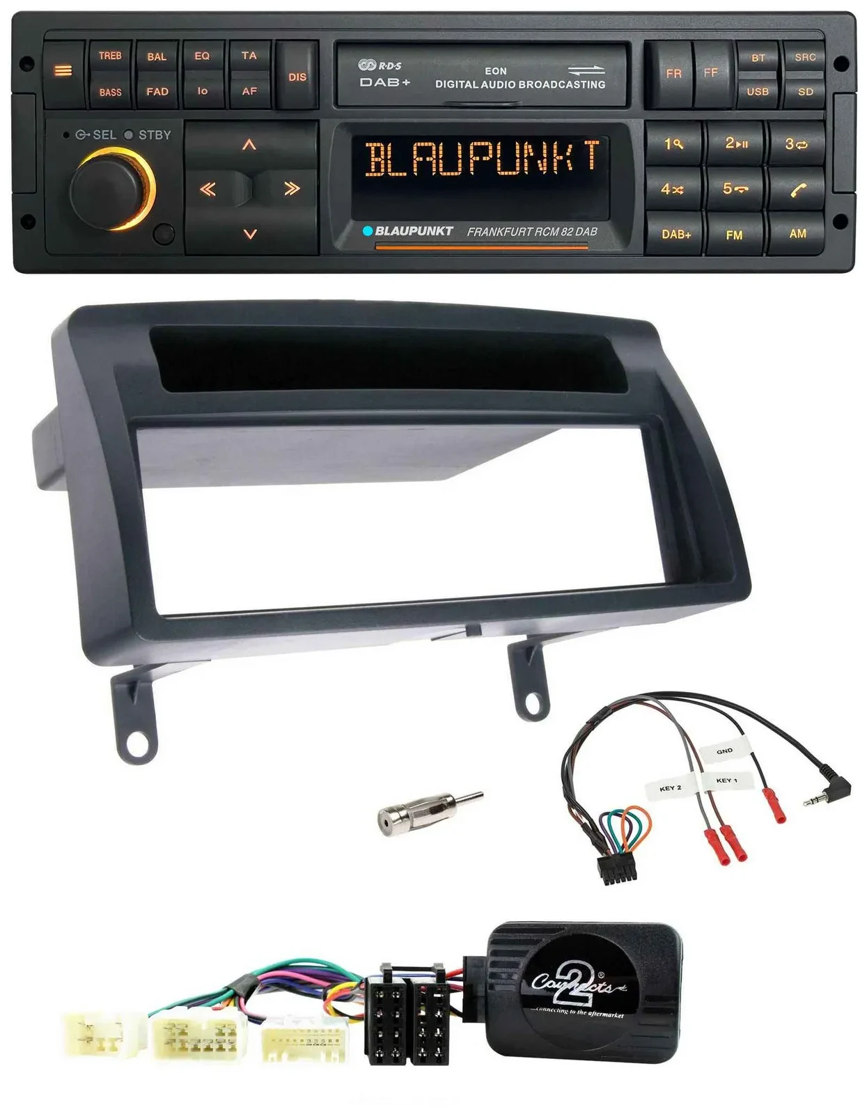 Blaupunkt USB DAB SD Lenkrad Bluetooth Autoradio für Toyota Corolla E12 2001-200