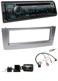 Kenwood Bluetooth USB CD Lenkrad DAB Autoradio für Fiat Grande Punto 2006-2010 g