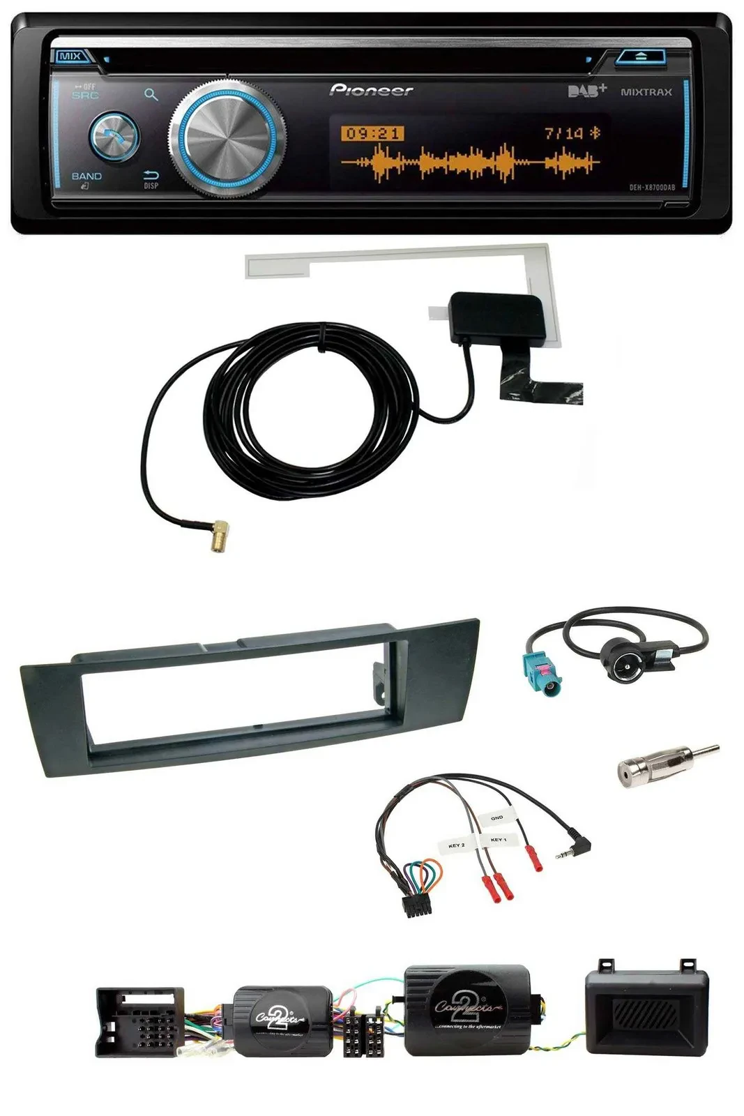 Pioneer Bluetooth DAB Lenkrad USB CD Autoradio für BMW 1er 2004-2013 E87
