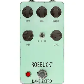 Педаль эффектов для электрогитары Danelectro Roebuck Distortion Effects Pedal Pale Green