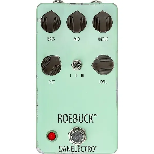 Педаль эффектов для электрогитары Danelectro Roebuck Distortion Effects Pedal Pale Green