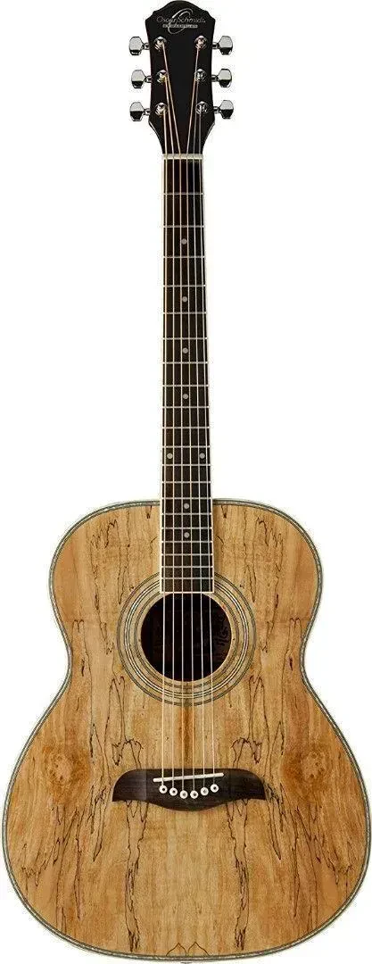 Oscar Schmidt Model OF2SM-A Spalted Maple Top, Folk Size Acoustic Guitar