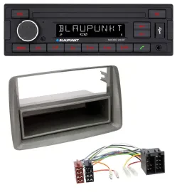 Blaupunkt USB AUX Bluetooth MP3 Autoradio für Fiat Panda (169 2003-2012) grau
