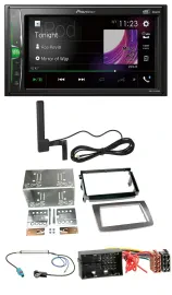 Автомагнитола Pioneer 2-DIN, DAB, Bluetooth, AUX, MP3, для Alfa Romeo MiTo (955), с 2014 г., серебристая