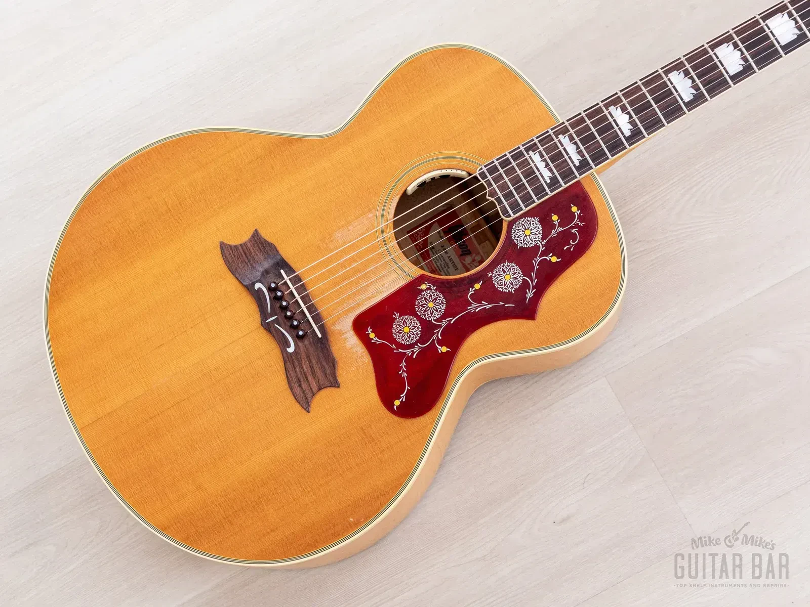 1975 Gibson J-200 Artist Vintage Jumbo Acoustic Guitar Blonde w/ Case