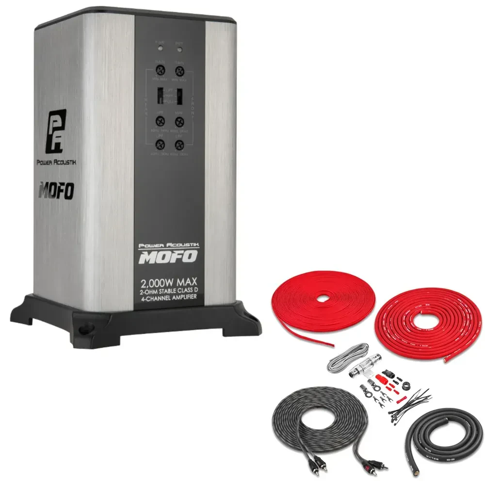 Автомобильный усилитель Power Acoustik MOFO4-2KD 4-канальный 300W RMS с установочным комплектом