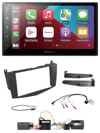 Pioneer USB Lenkrad DAB 2DIN Bluetooth Autoradio für Mercedes C W204 Aktivsystem